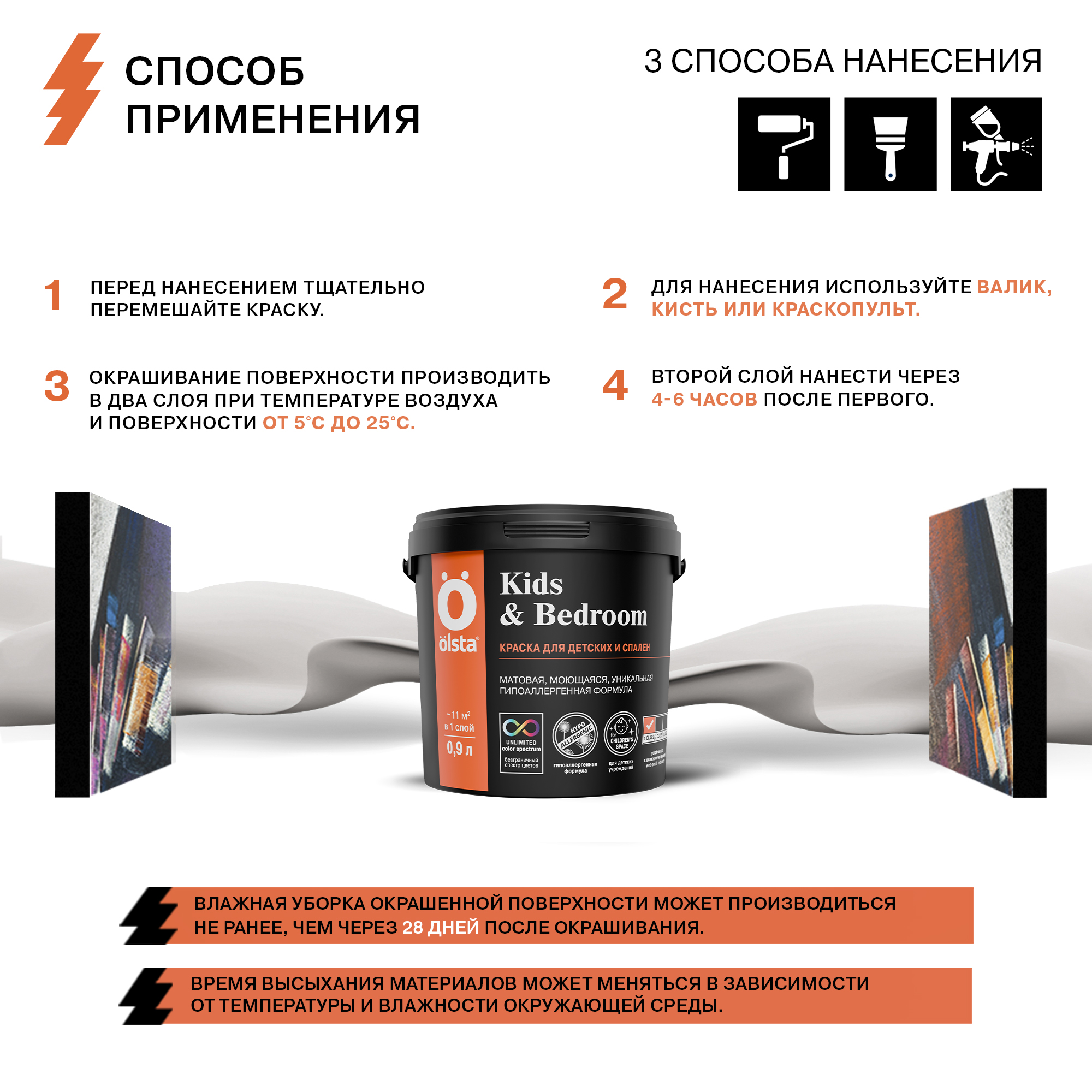 Краска для детских и спален Kids&bedroom Краска для детских и спален Kids&bedroom